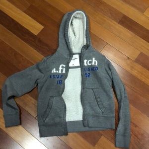 Abercrombie Kids warm sherpa zip up hoodie XL